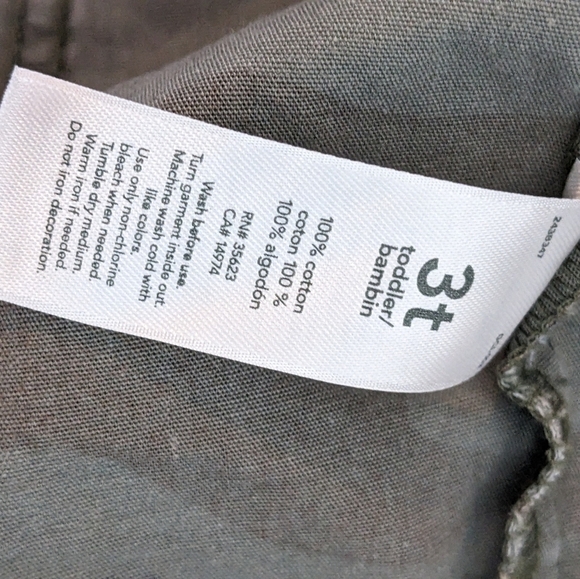 Carter's Camo Camouflage Denim Jacket 3T - Picture 4 of 5